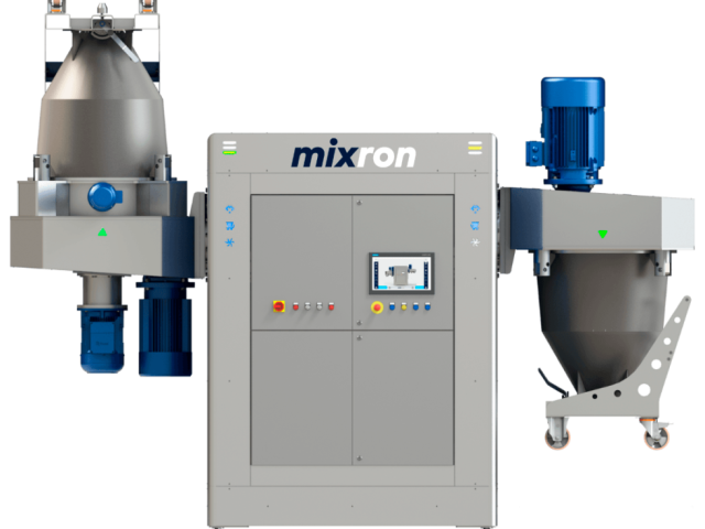 Mezclador de contenedores de alta productividad para masterbatch y recubrimientos en polvo